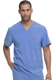 EDS Essentials by Dickies Men's V-Neck Utility Solid Scrub Top - DK645