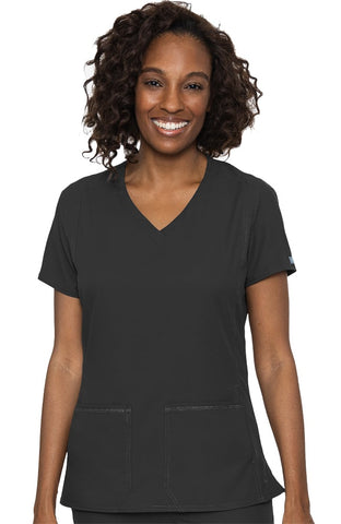 Insight by Med Couture Doubled Pocket Solid Scrub Top - 2468