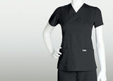 Grey's Anatomy Three Pocket Mock Wrap Top - 4153 - Mary Avenue Scrubs
 - 2