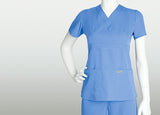 Grey's Anatomy Three Pocket Mock Wrap Top - 4153 - Mary Avenue Scrubs
 - 5