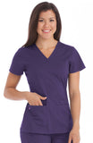 MC2 by Med Couture Everyday V-Neck Solid Scrub Top - 8497